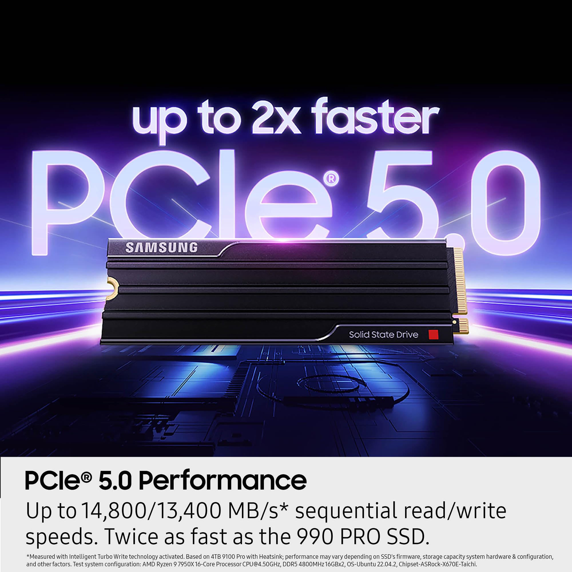 Samsung 9100 PRO with Heatsink - Ultra-Fast PCIe 5.0 SSD